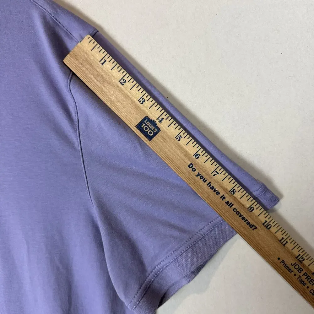 Banana Republic Luxury Touch Polo‎ Shirt Men's 2XL Purple Short Sleeve Collared